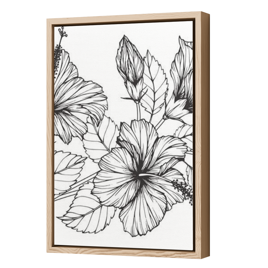 Thumbnail for Canvas - Wood Grain Floating Frame