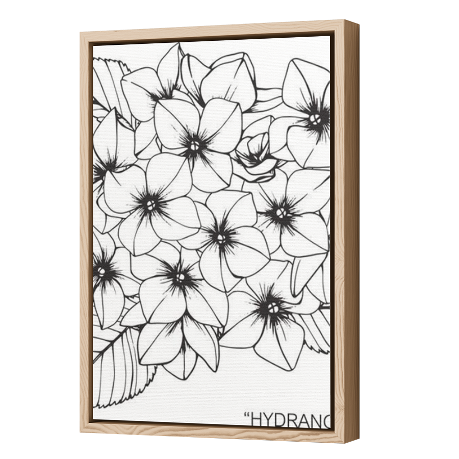 Thumbnail for Canvas - Wood Grain Floating Frame