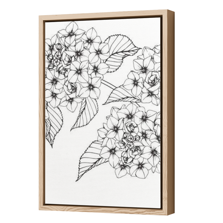 Thumbnail for Canvas - Wood Grain Floating Frame