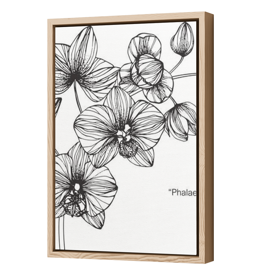 Thumbnail for Canvas - Wood Grain Floating Frame