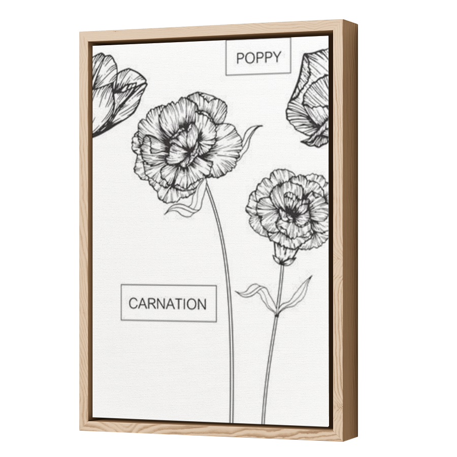 Thumbnail for Canvas - Wood Grain Floating Frame