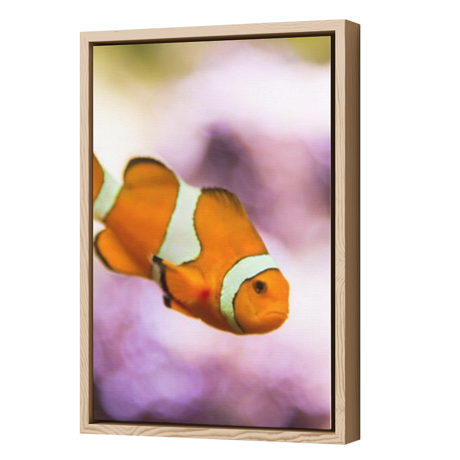 Thumbnail for Canvas - Wood Grain Floating Frame