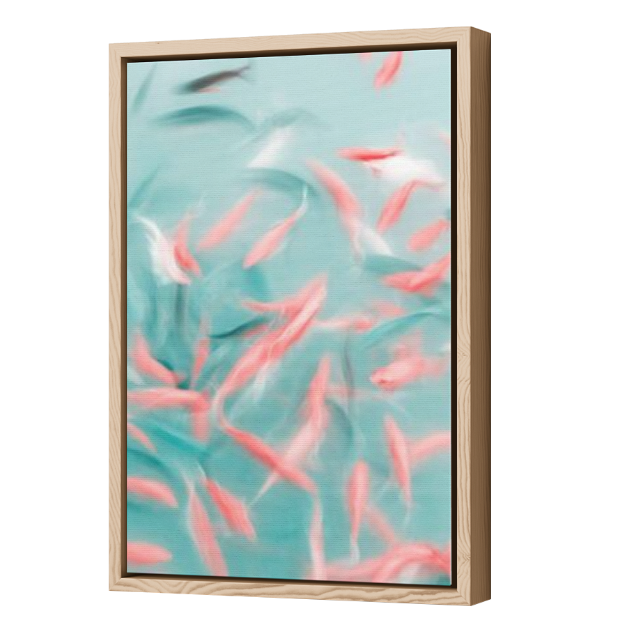 Thumbnail for Canvas - Wood Grain Floating Frame