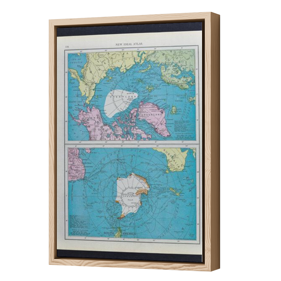 Thumbnail for Canvas - Wood Grain Floating Frame