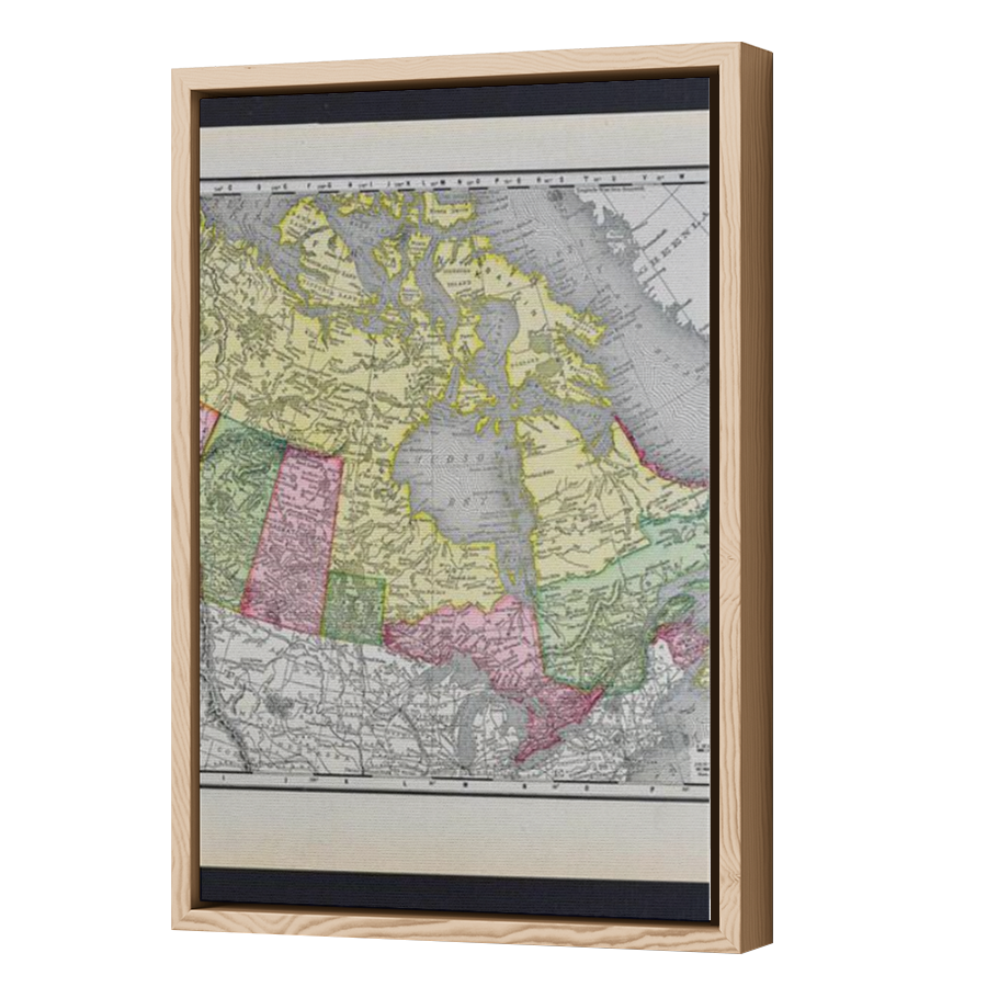 Thumbnail for Canvas - Wood Grain Floating Frame