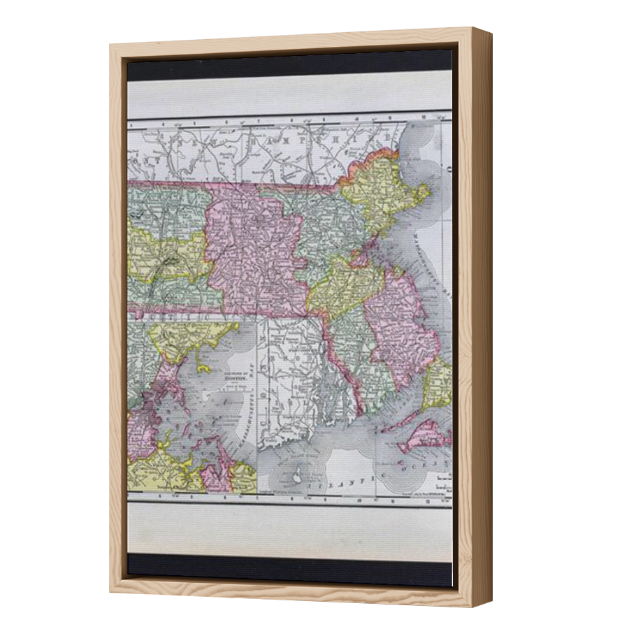 Thumbnail for Canvas - Wood Grain Floating Frame
