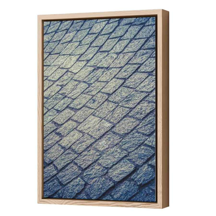 Thumbnail for Canvas - Wood Grain Floating Frame