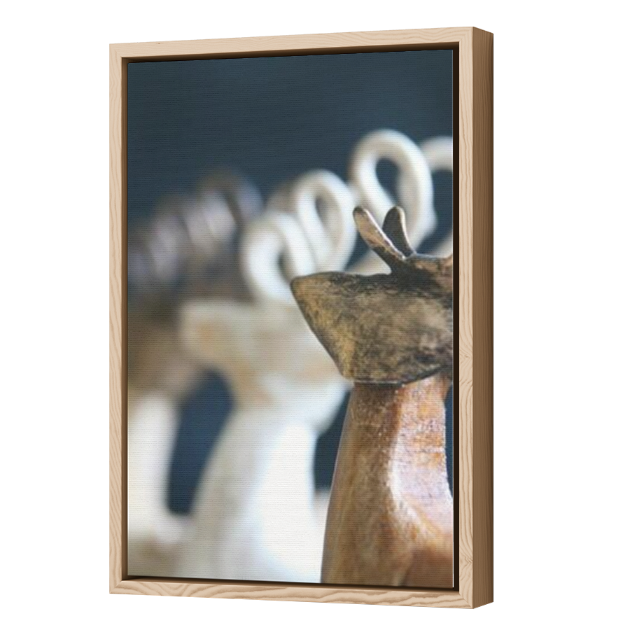 Thumbnail for Canvas - Wood Grain Floating Frame