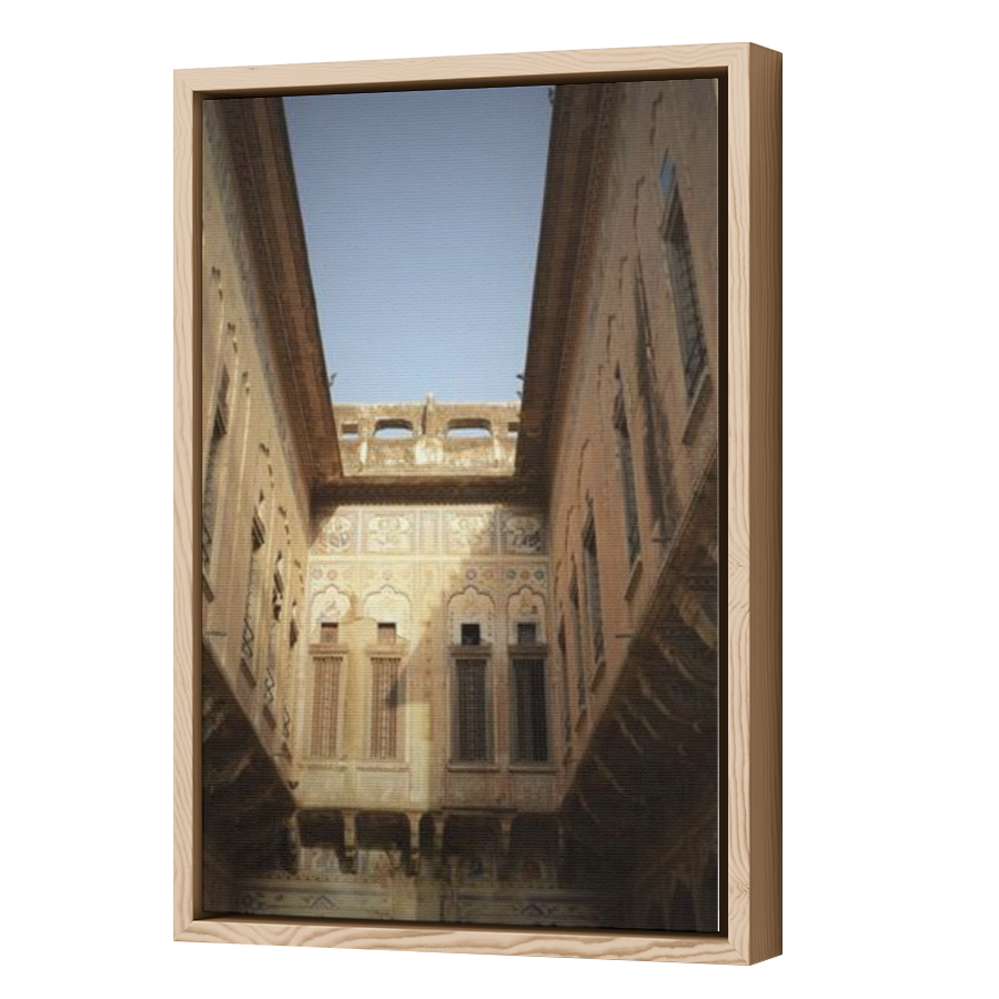 Thumbnail for Canvas - Wood Grain Floating Frame