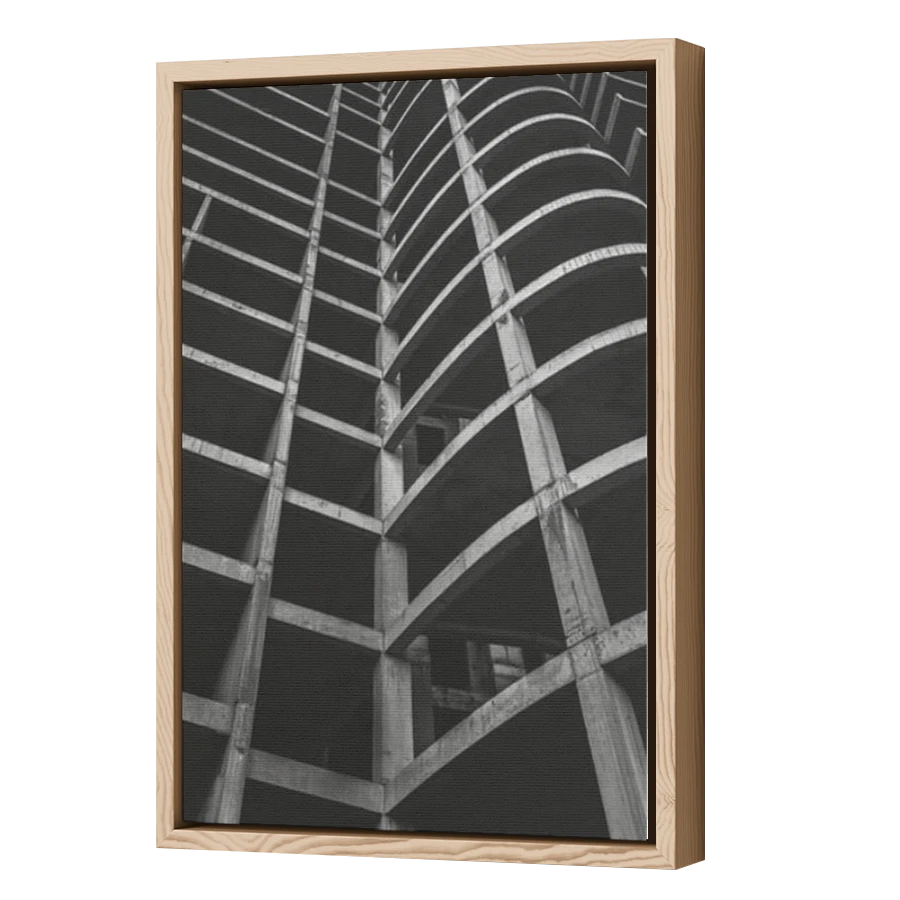 Thumbnail for Canvas - Wood Grain Floating Frame