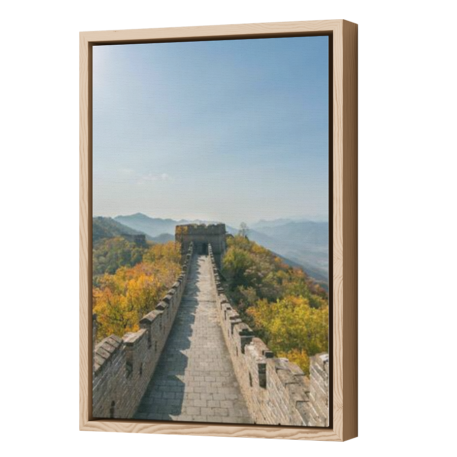 Thumbnail for Canvas - Wood Grain Floating Frame