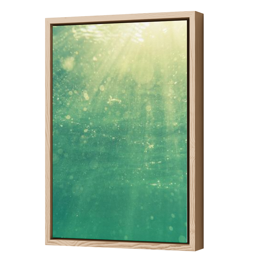 Thumbnail for Canvas - Wood Grain Floating Frame