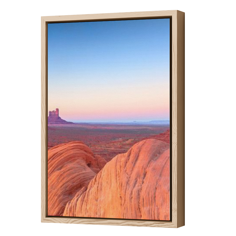 Thumbnail for Canvas - Wood Grain Floating Frame