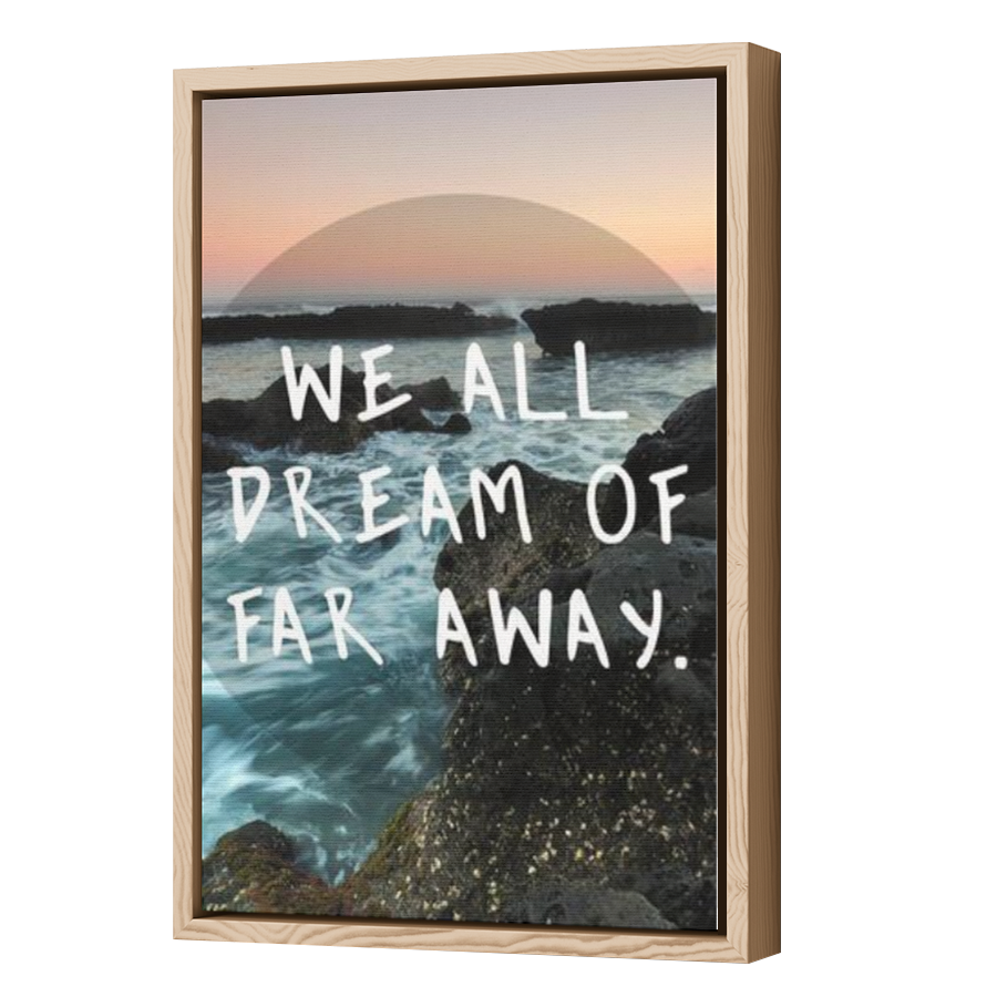Thumbnail for Canvas - Wood Grain Floating Frame