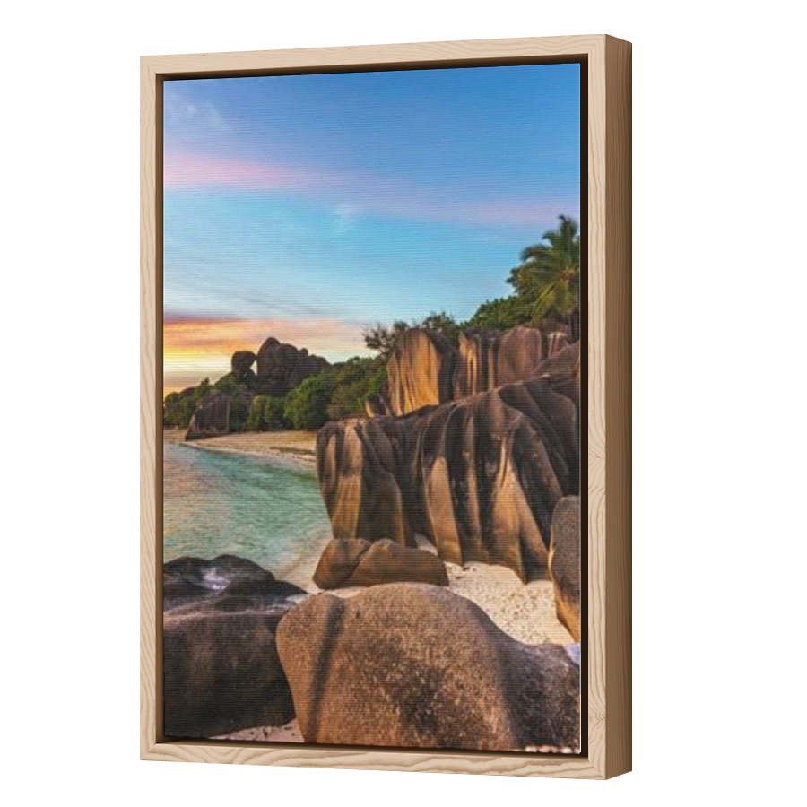 Thumbnail for Canvas - Wood Grain Floating Frame