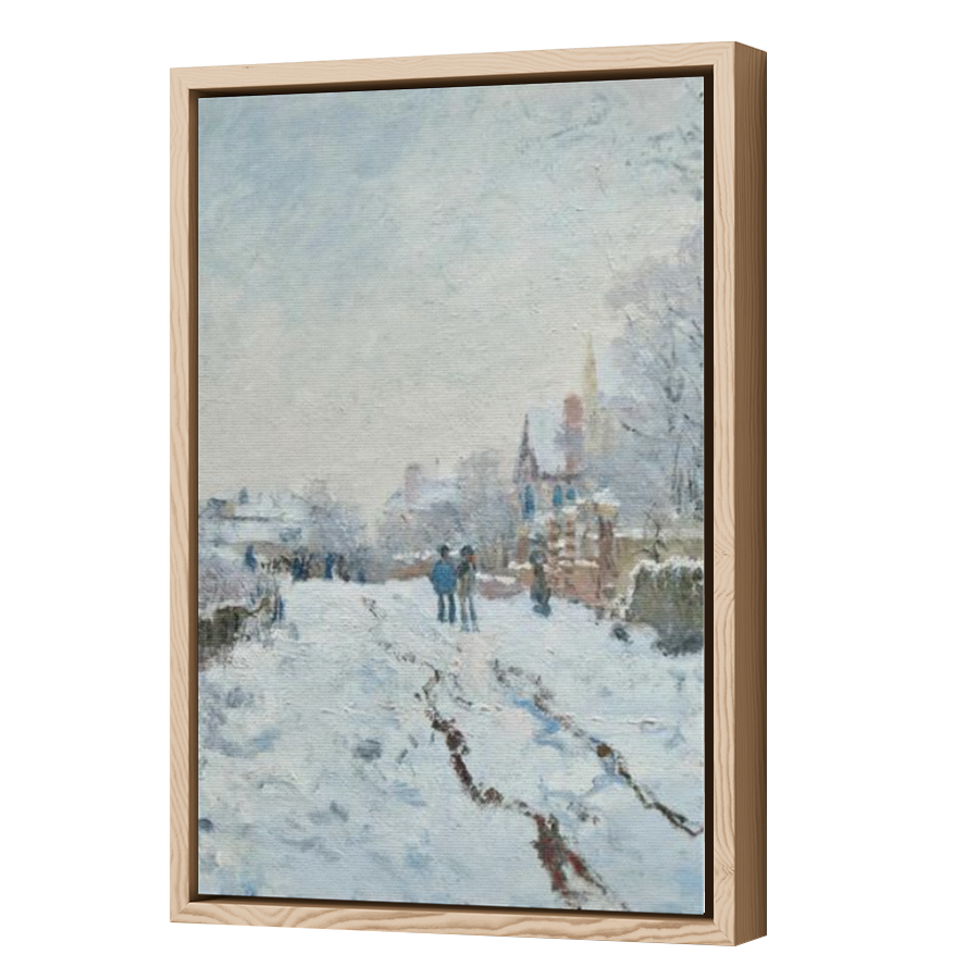 Thumbnail for Canvas - Wood Grain Floating Frame