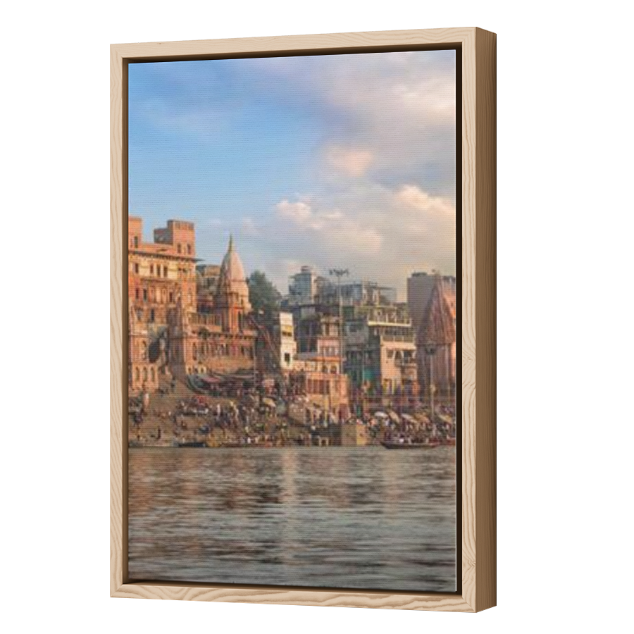 Thumbnail for Canvas - Wood Grain Floating Frame