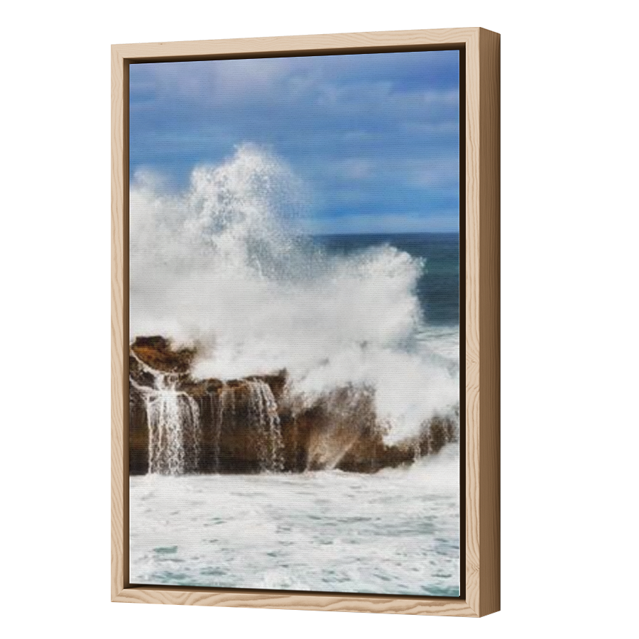 Thumbnail for Canvas - Wood Grain Floating Frame