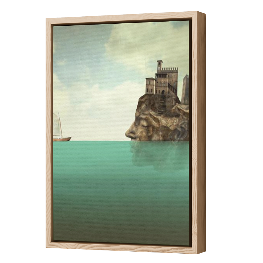 Thumbnail for Canvas - Wood Grain Floating Frame