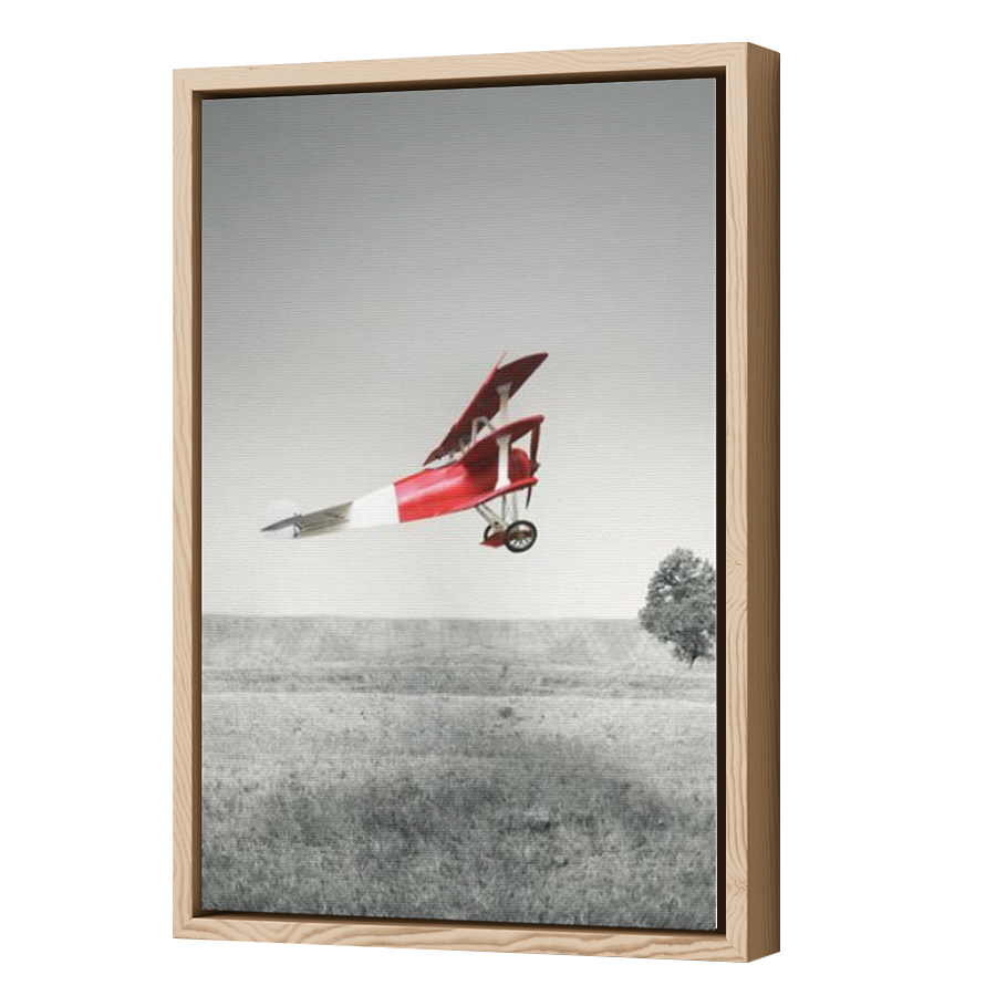 Thumbnail for Canvas - Wood Grain Floating Frame
