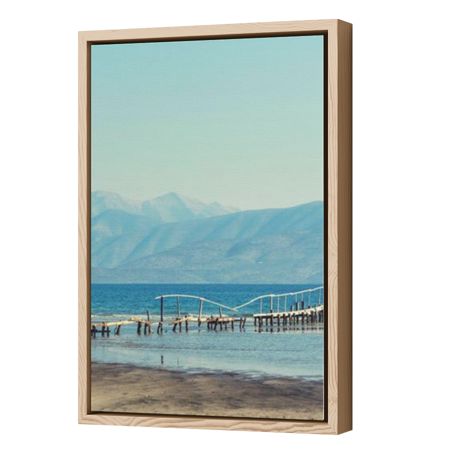 Thumbnail for Canvas - Wood Grain Floating Frame