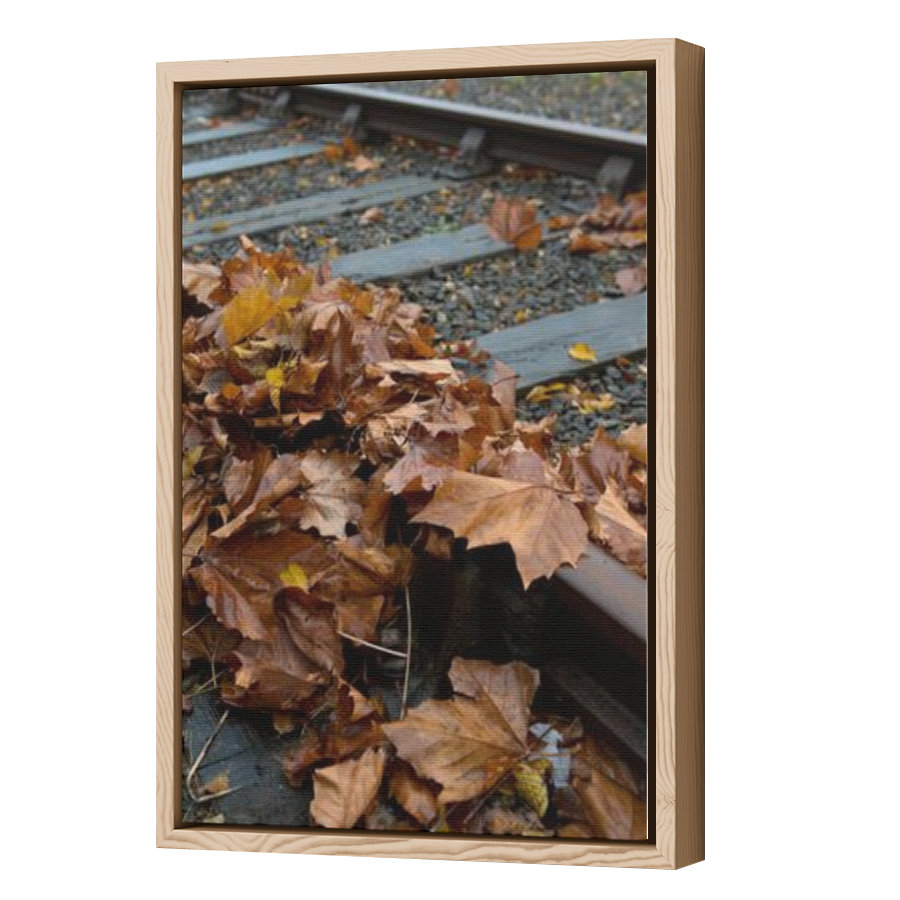 Thumbnail for Canvas - Wood Grain Floating Frame