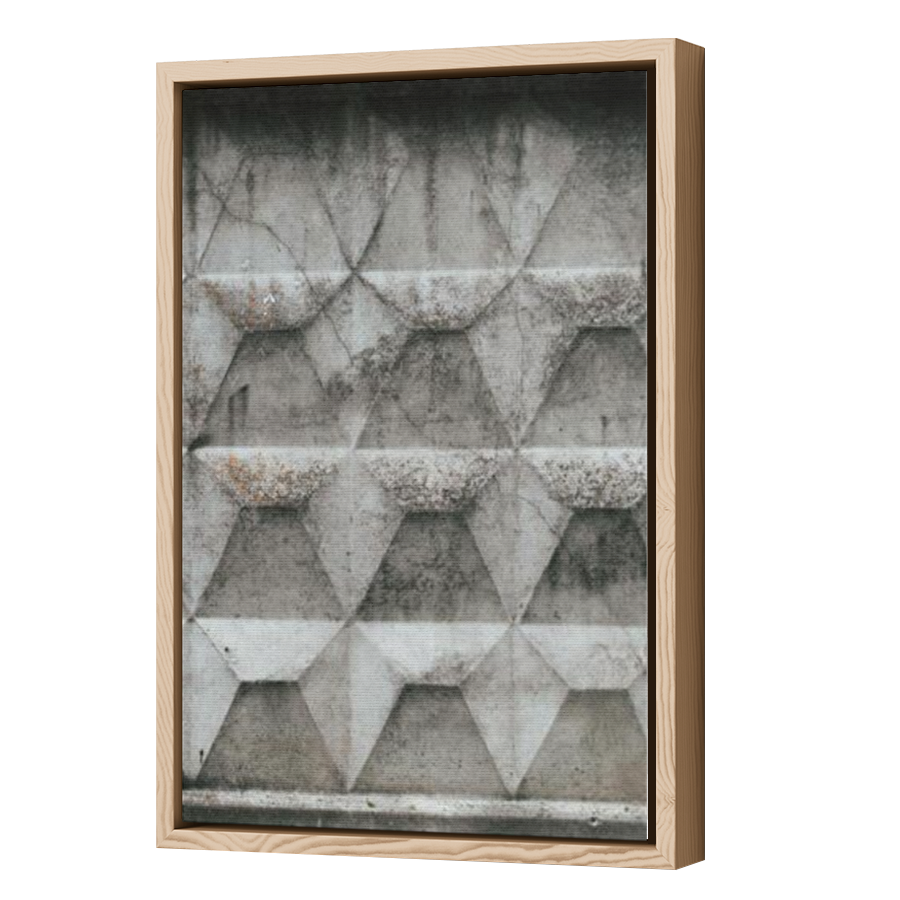 Thumbnail for Canvas - Wood Grain Floating Frame