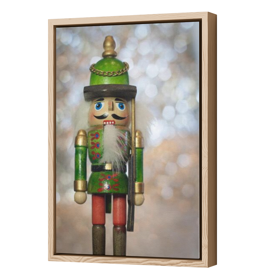 Thumbnail for Canvas - Wood Grain Floating Frame