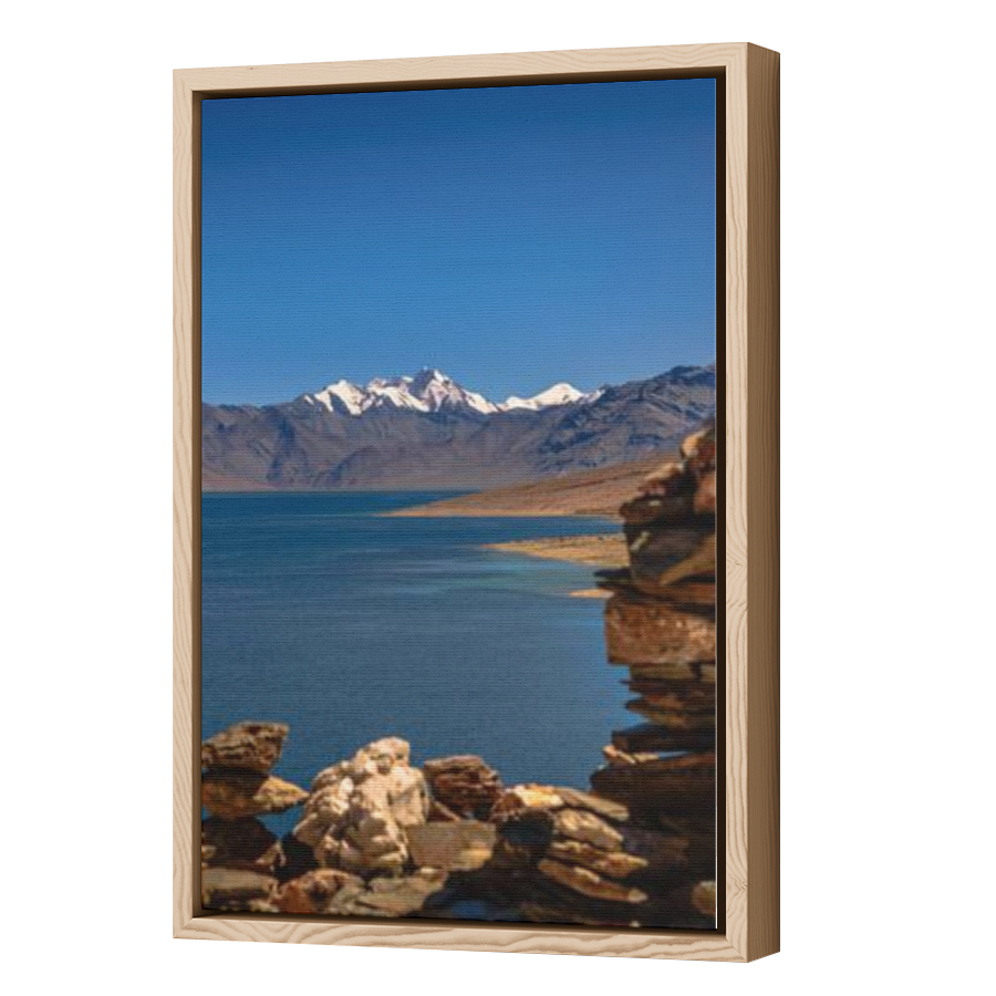 Thumbnail for Canvas - Wood Grain Floating Frame