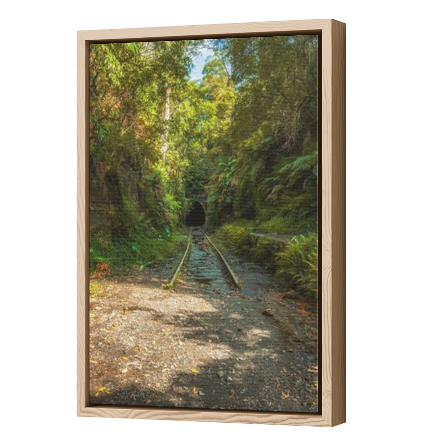 Thumbnail for Canvas - Wood Grain Floating Frame