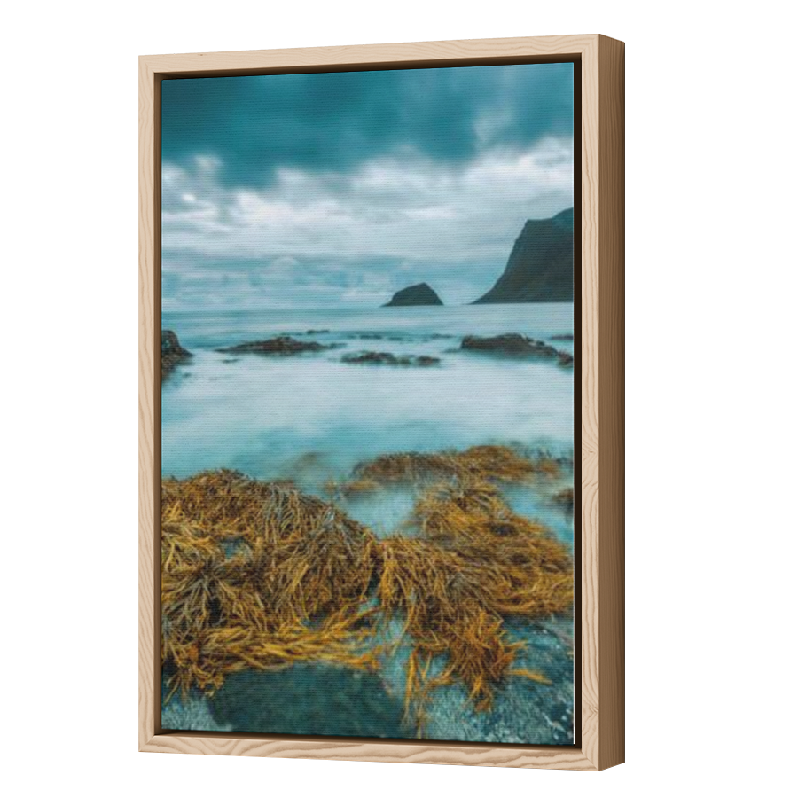Thumbnail for Canvas - Wood Grain Floating Frame