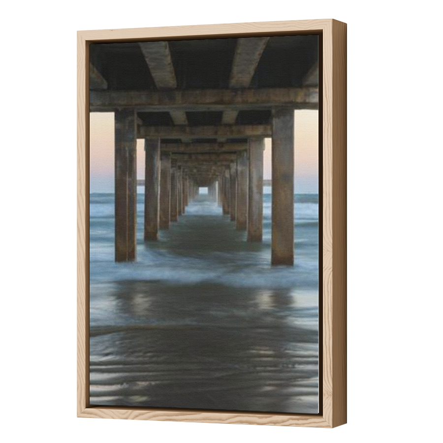 Thumbnail for Canvas - Wood Grain Floating Frame