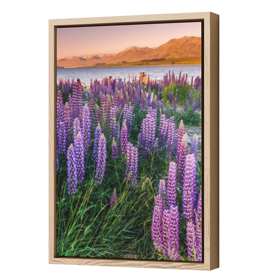 Thumbnail for Canvas - Wood Grain Floating Frame