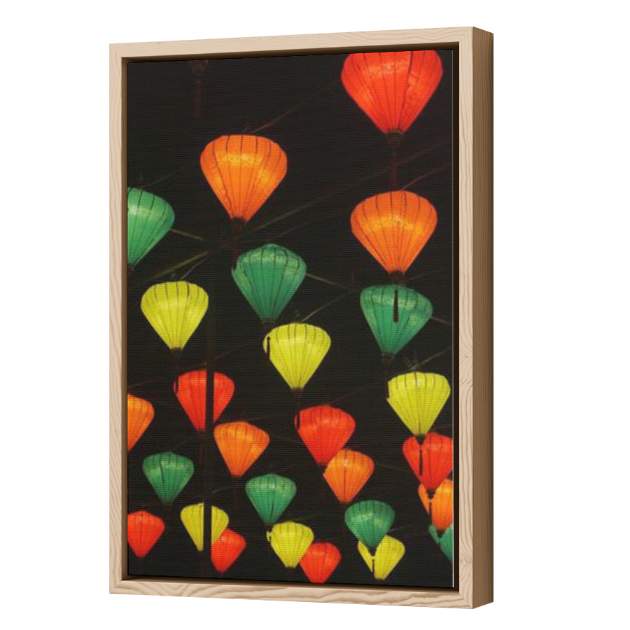 Thumbnail for Canvas - Wood Grain Floating Frame