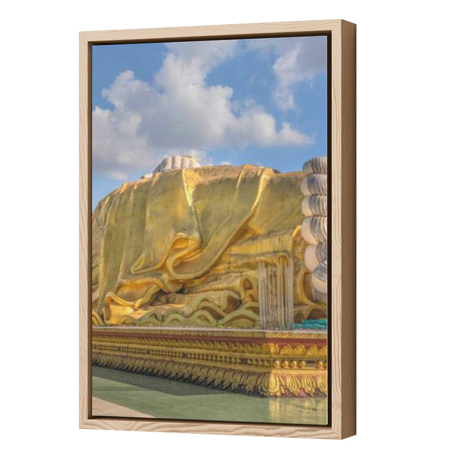 Thumbnail for Canvas - Wood Grain Floating Frame