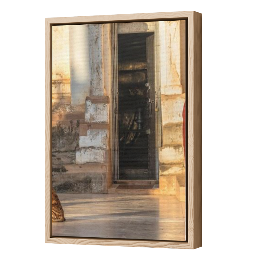 Thumbnail for Canvas - Wood Grain Floating Frame