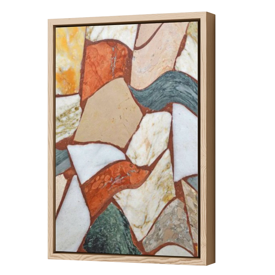 Thumbnail for Canvas - Wood Grain Floating Frame