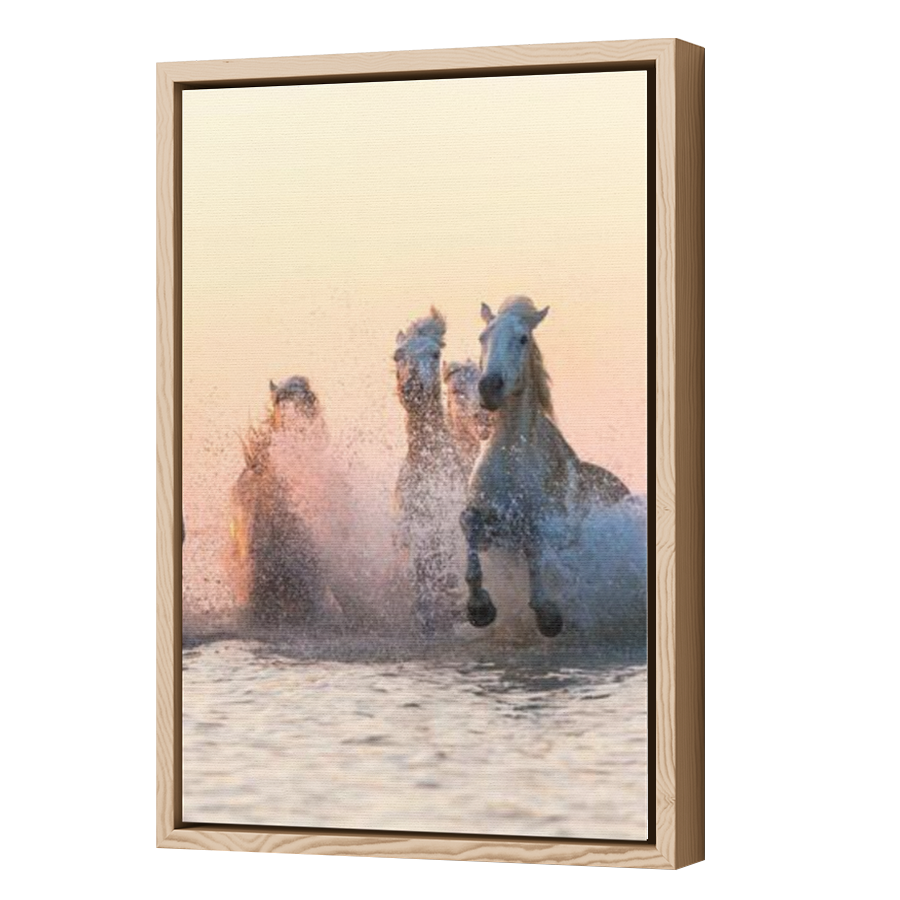 Thumbnail for Canvas - Wood Grain Floating Frame