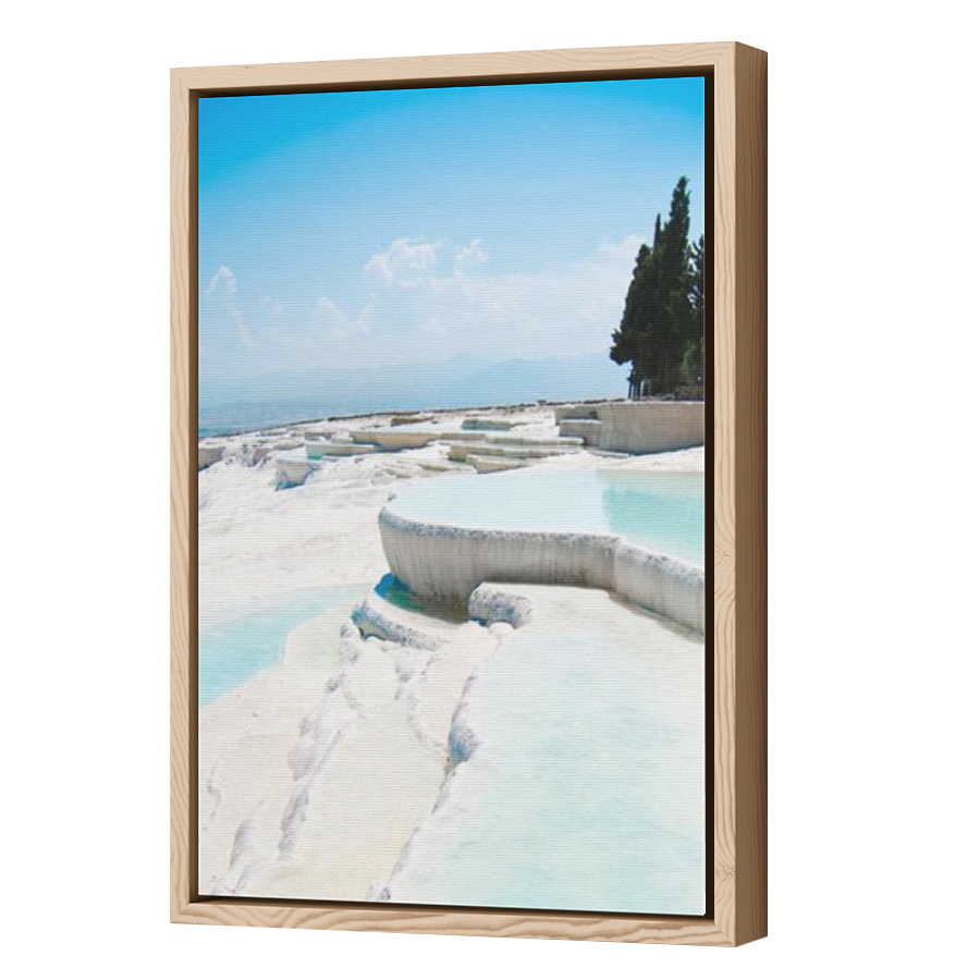 Thumbnail for Canvas - Wood Grain Floating Frame