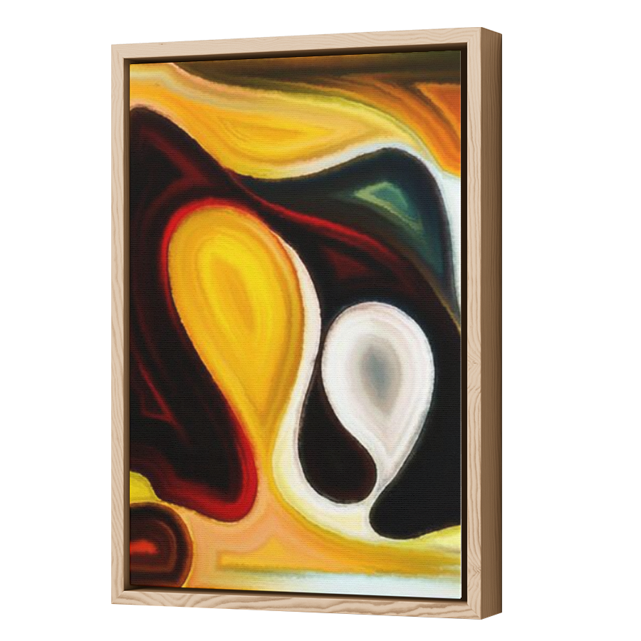 Thumbnail for Canvas - Wood Grain Floating Frame