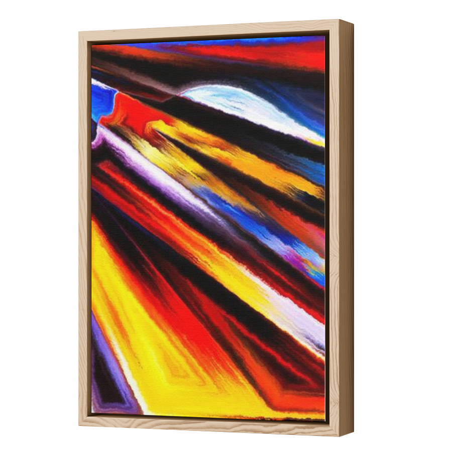 Thumbnail for Canvas - Wood Grain Floating Frame