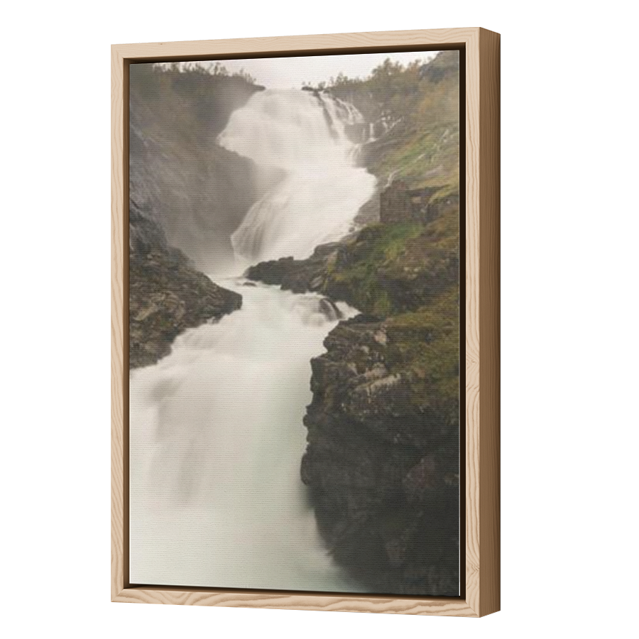 Thumbnail for Canvas - Wood Grain Floating Frame