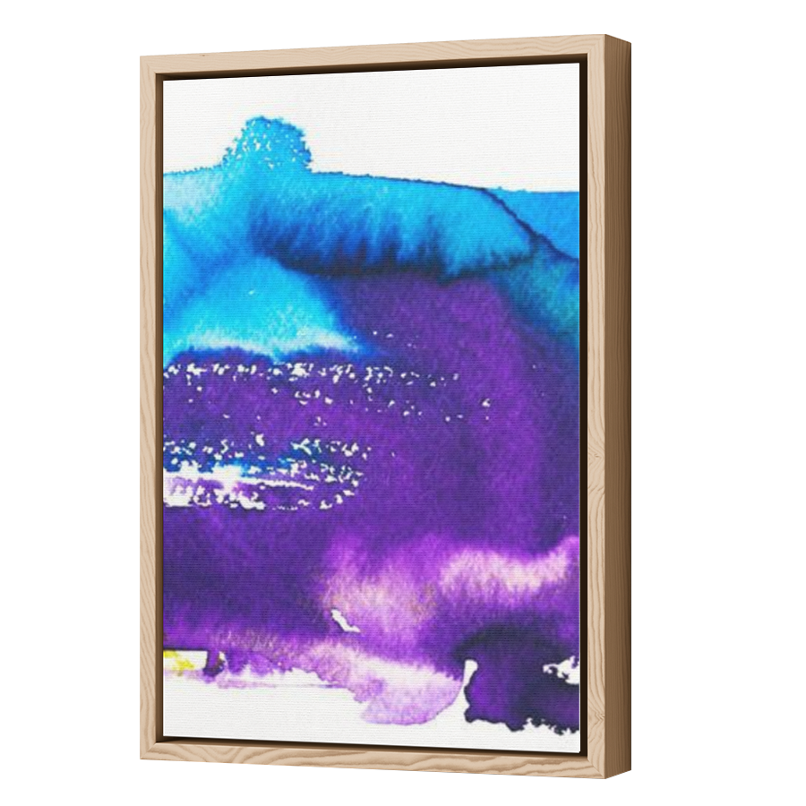 Thumbnail for Canvas - Wood Grain Floating Frame