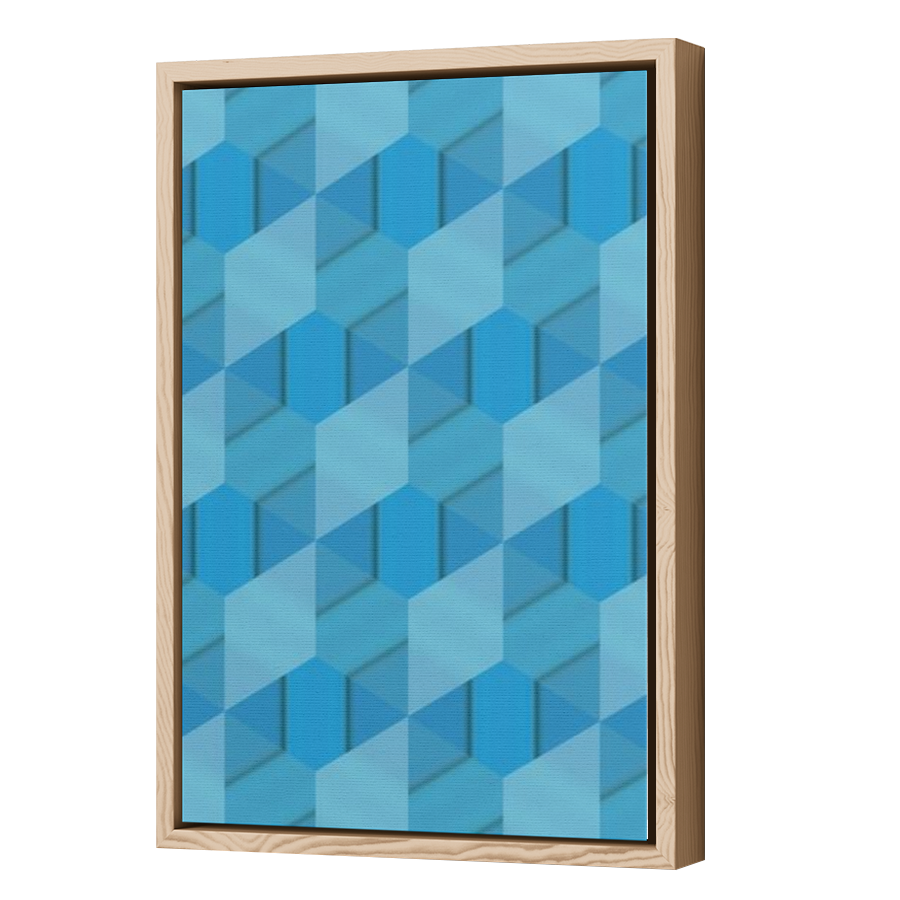 Thumbnail for Canvas - Wood Grain Floating Frame