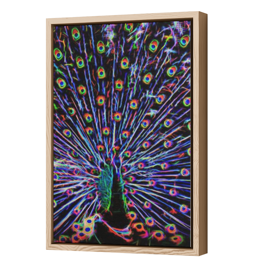 Thumbnail for Canvas - Wood Grain Floating Frame