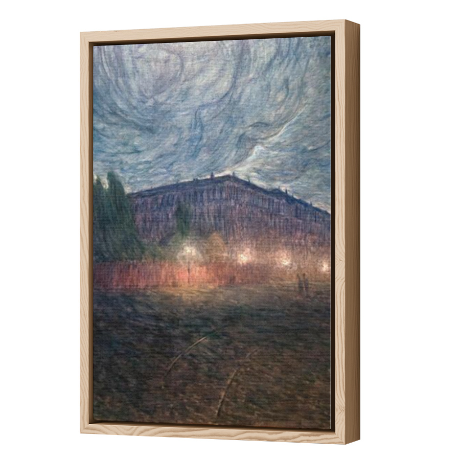 Thumbnail for Canvas - Wood Grain Floating Frame