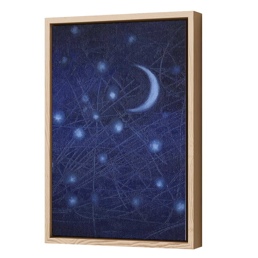 Thumbnail for Canvas - Wood Grain Floating Frame