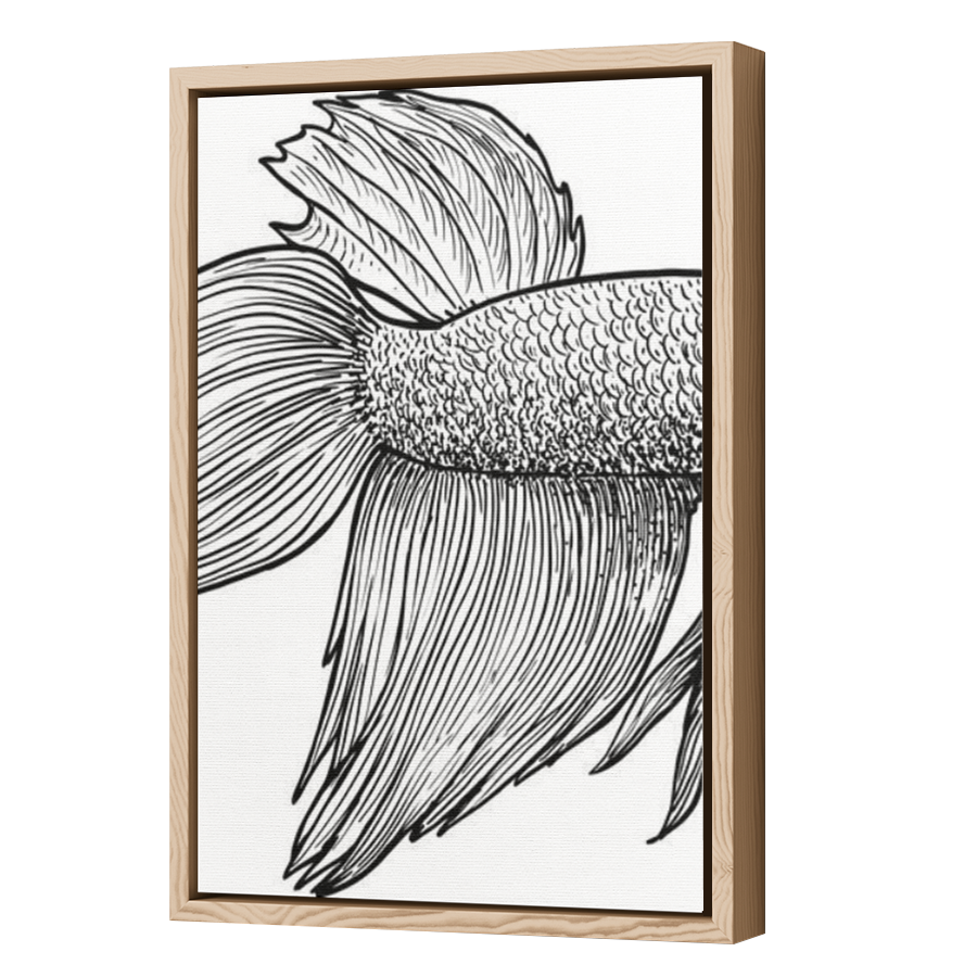 Thumbnail for Canvas - Wood Grain Floating Frame
