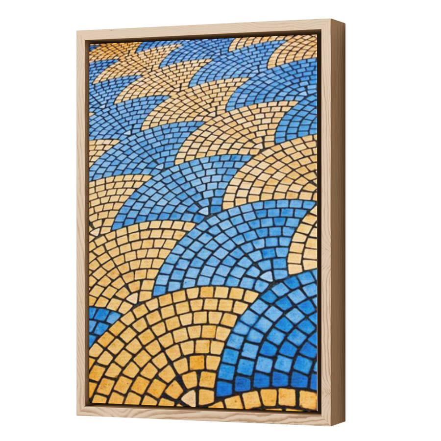 Thumbnail for Canvas - Wood Grain Floating Frame