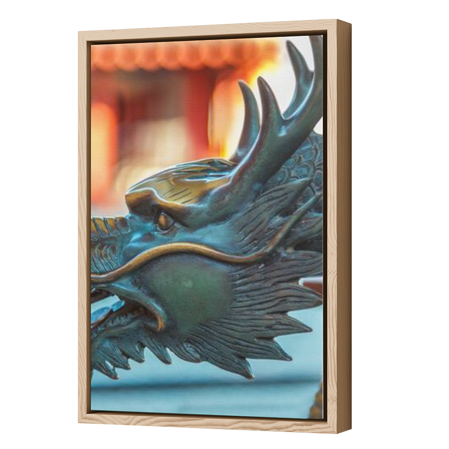 Thumbnail for Canvas - Wood Grain Floating Frame